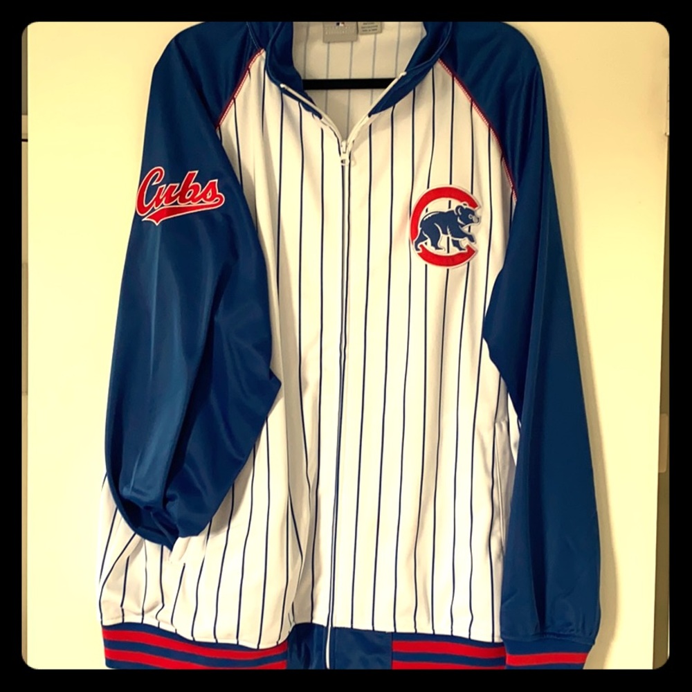 Brand new Cubs pinstripe zip up 3XL